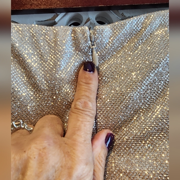 AUDETTE ASTRA FRONT BOW ROMPER CHAMPAGNE COLOR SIZE LARGE - Picture 12 of 13